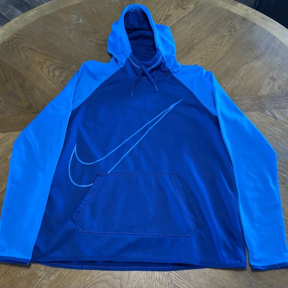 Nike Youth Large Unisex Dri-Fit Hoodie Blue - Picture 1 of 6